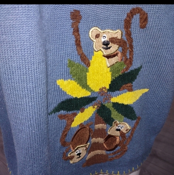 VINTAGE wool blend monkey vest - Picture 7 of 9